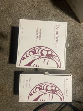 Dermalactives Thermal X Heating Mask — White with Plum Accent